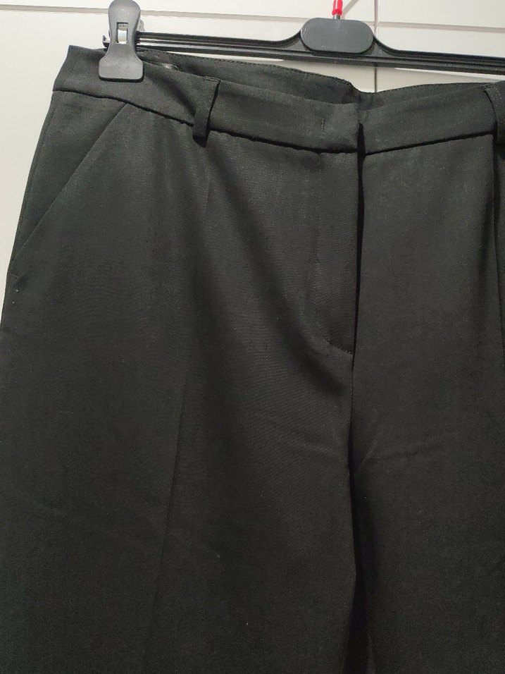 Siyah Kadın Ofis Kumaş Pantolon - Görsel 5