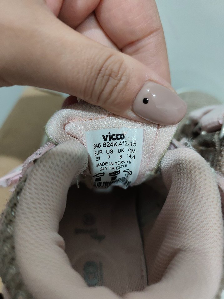 Vicco Kız Çocuk Bej Spor Ayakkabı - Görsel 4