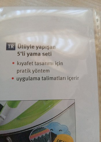 KIYAFET AKSESUARI#
 Renkli 5'li Nakışlı Ütüyle Yapışan Yama Seti - Görsel 6