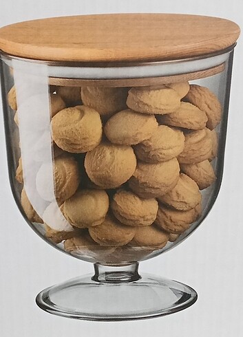 Beden çeşitli Renk AHŞAP KAPAKLI SAKLAMA KABI(1600ML) #fyp#saklamakabı