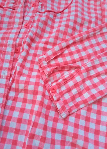 15-16 YAŞ LCW GÖMLEK #gömlek#lcw#Pembe Kareli Uzun Kollu  Gömlek - Görsel 5