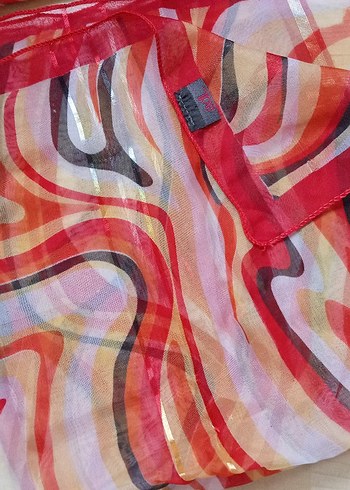 FULAR#fular(ADET FİYATI)#Şeffaf, Renkli Kadın Fular - Görsel 2