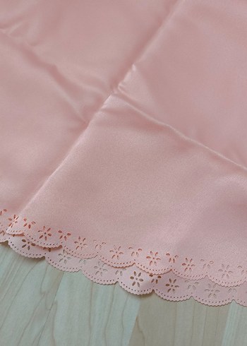 Pembe Düz Masa Örtüsü - Görsel 2