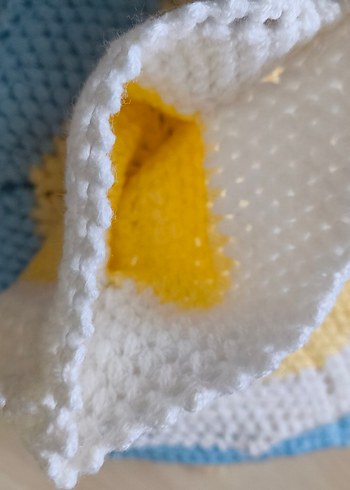 Renkli Örgü Banyo Süngeri Seti - Görsel 6