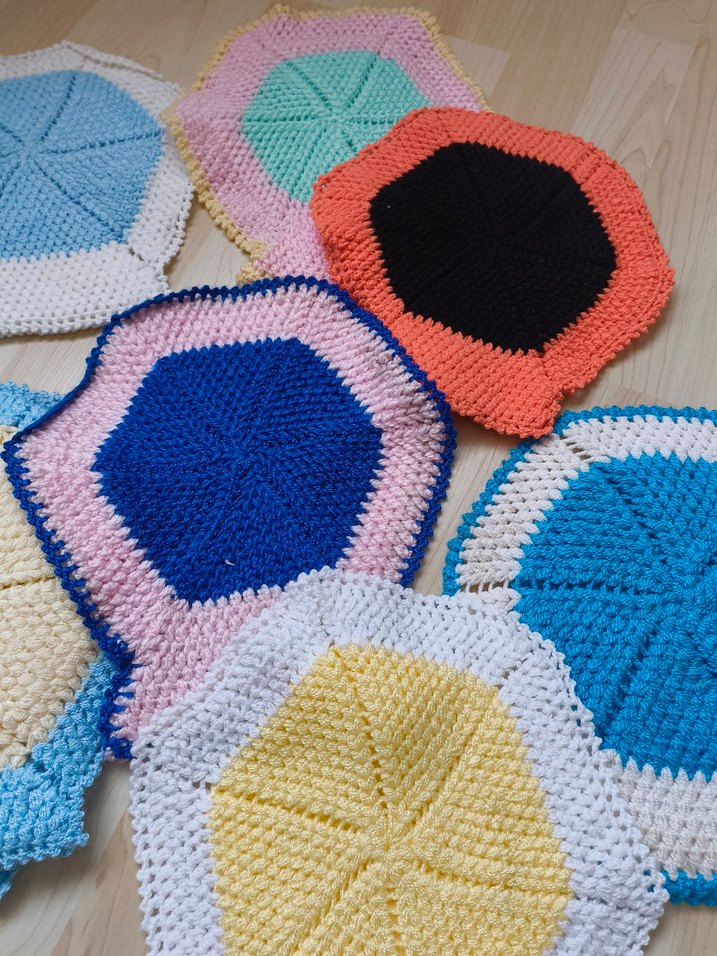 Renkli Örgü Banyo Süngeri Seti - Görsel 4