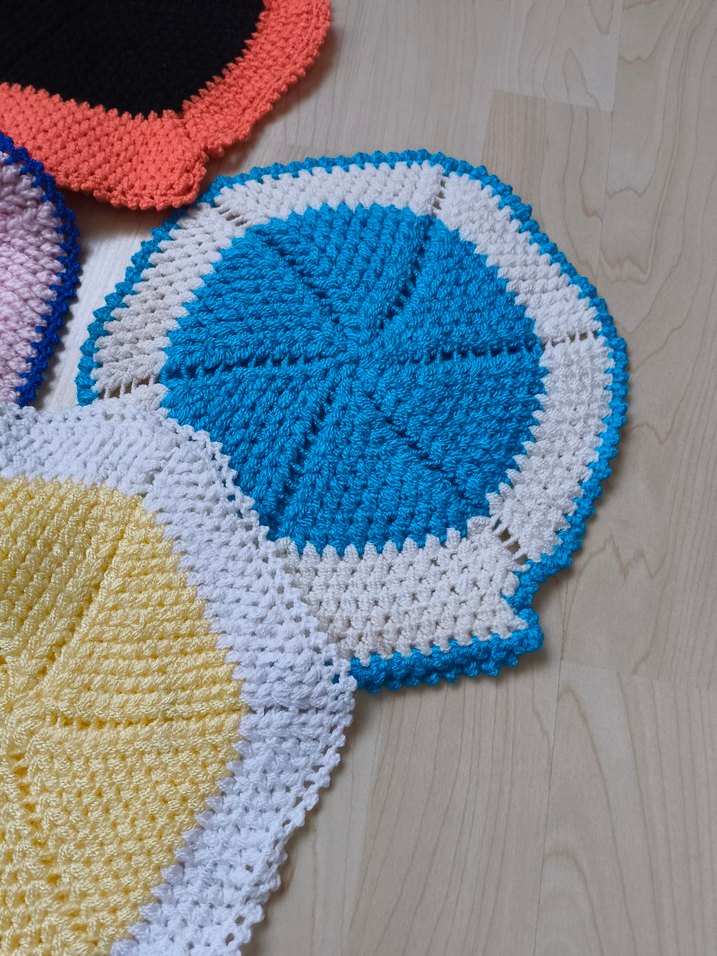 Renkli Örgü Banyo Süngeri Seti - Görsel 5