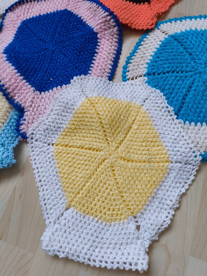 Renkli Örgü Banyo Süngeri Seti - Görsel 2