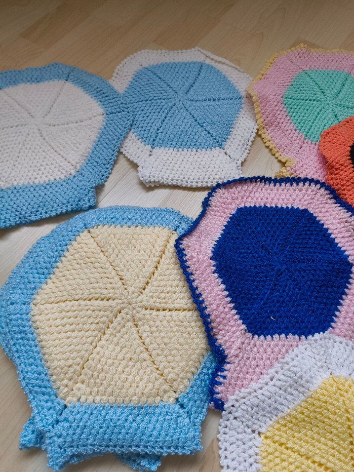 Renkli Örgü Banyo Süngeri Seti - Görsel 3