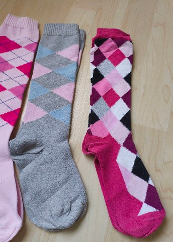 UZUN ÇORAP #çorap#Renkli Desenli Çorap Seti - Görsel 4