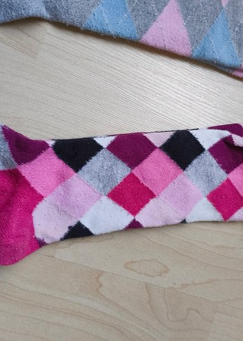 UZUN ÇORAP #çorap#Renkli Desenli Çorap Seti - Görsel 5