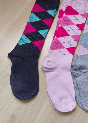 UZUN ÇORAP #çorap#Renkli Desenli Çorap Seti - Görsel 2