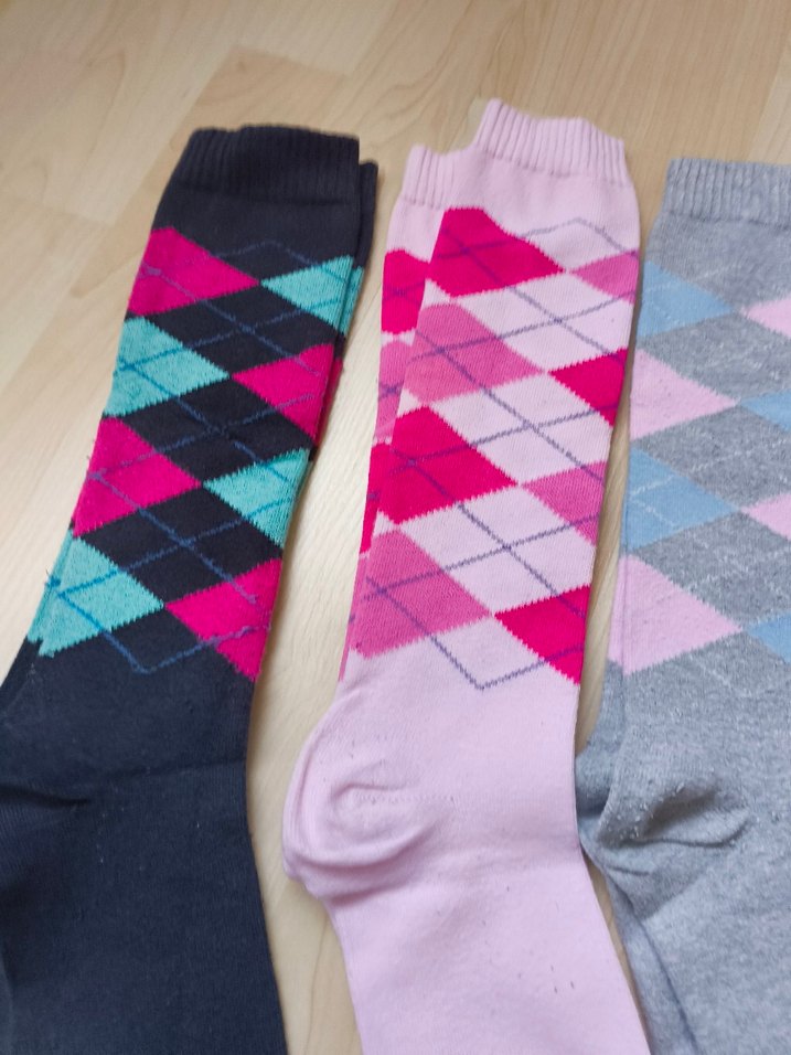 UZUN ÇORAP #çorap#Renkli Desenli Çorap Seti - Görsel 3