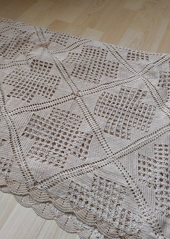 ELİŞİ MASA ÖRTÜSÜ#dantel#elişi#örtü - Görsel 5