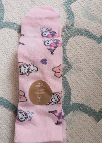 KUROMİ  DESENLİ DİZ ALTI ÇORAP #kuromi#çorao - Görsel 8