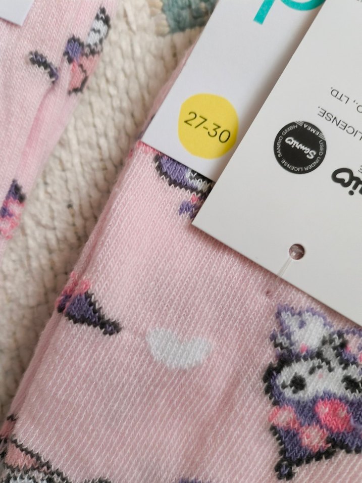 KUROMİ  DESENLİ DİZ ALTI ÇORAP #kuromi#çorao - Görsel 5