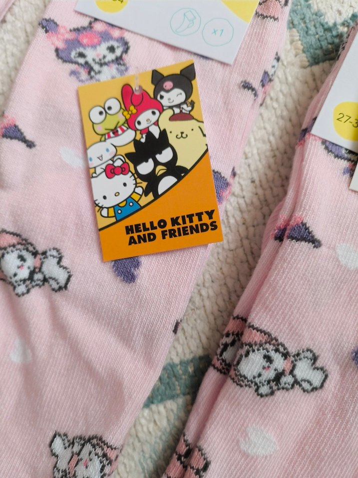 KUROMİ  DESENLİ DİZ ALTI ÇORAP #kuromi#çorao - Görsel 2