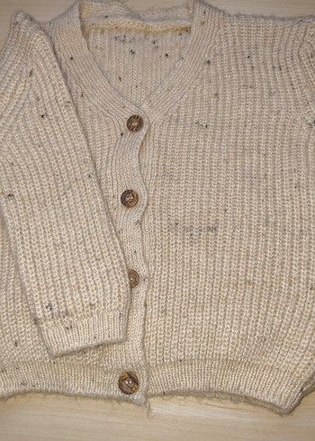 12-18 AY HIRKA #hırka#h&m#zara#mango#Düğmeli Bej Triko Hırka - Görsel 2