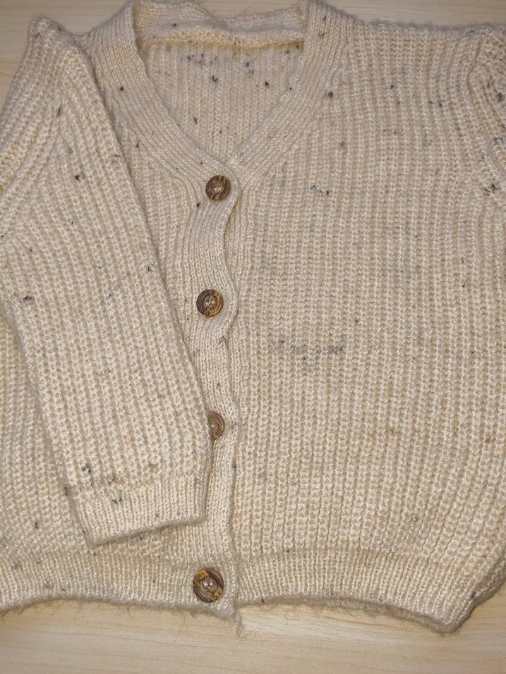 12-18 AY HIRKA #hırka#h&m#zara#mango#Düğmeli Bej Triko Hırka - Görsel 2