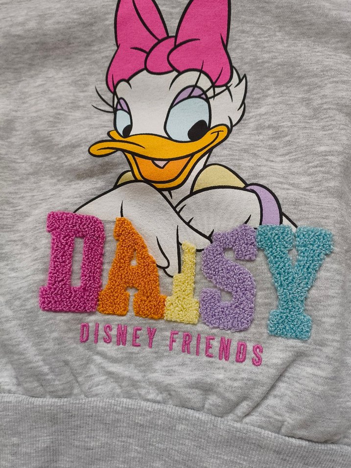8-10 YAŞ H&M DİASY DUCK SWEATSHİRT #disney#daisyGri  Sweatshirt - Görsel 2