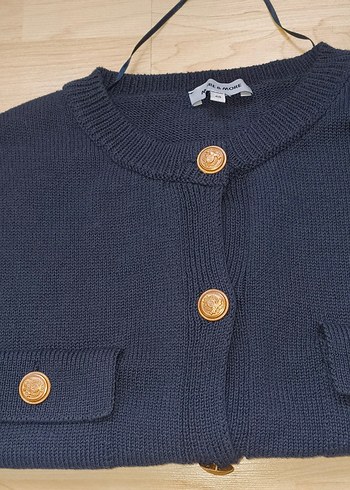 40 BEDEN TRİKO YELEK#triko#yelek#Düğmeli Lacivert  Triko Süveter - Görsel 5
