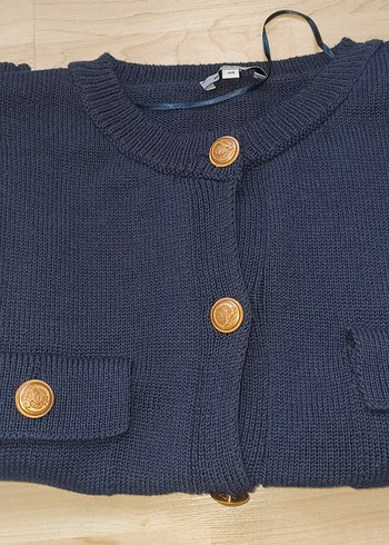 40 BEDEN TRİKO YELEK#triko#yelek#Düğmeli Lacivert  Triko Süveter - Görsel 6