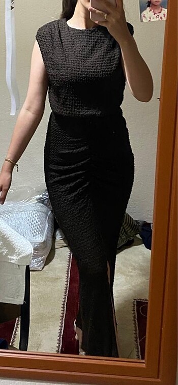 Zara Drape detay elbise