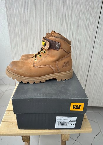 Cat CAT Kahverengi Deri bot