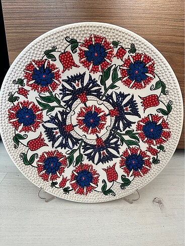 Beden kırmızı Renk El yapımı tabak