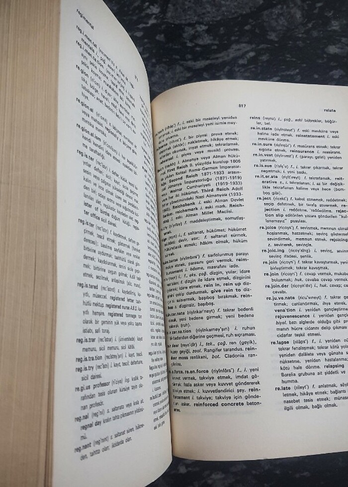 Redhouse ingilizce Türkçe sözlük  - Görsel 3