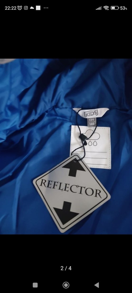 Erkek Çocuk Gri Fermuarlı Mont - Görsel 2