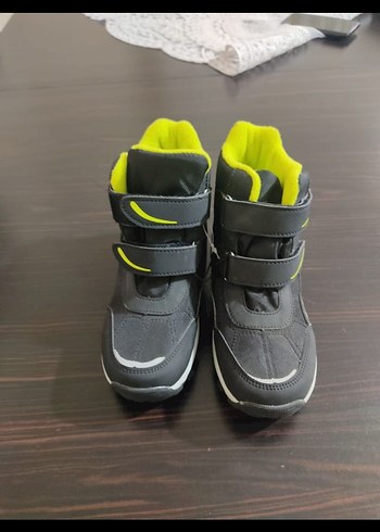 Gri Erkek Çocuk Cırt Cırtlı Bot çok kaliteli - Görsel 4