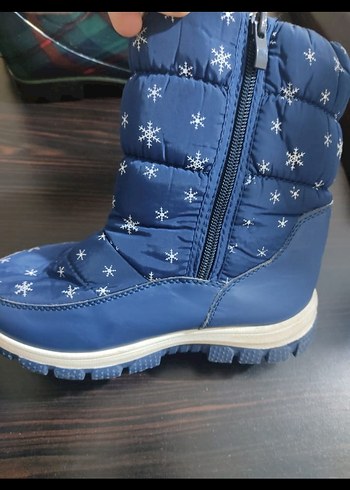 Kız Çocuk Renkli Baskılı Mavi Bot - Görsel 2