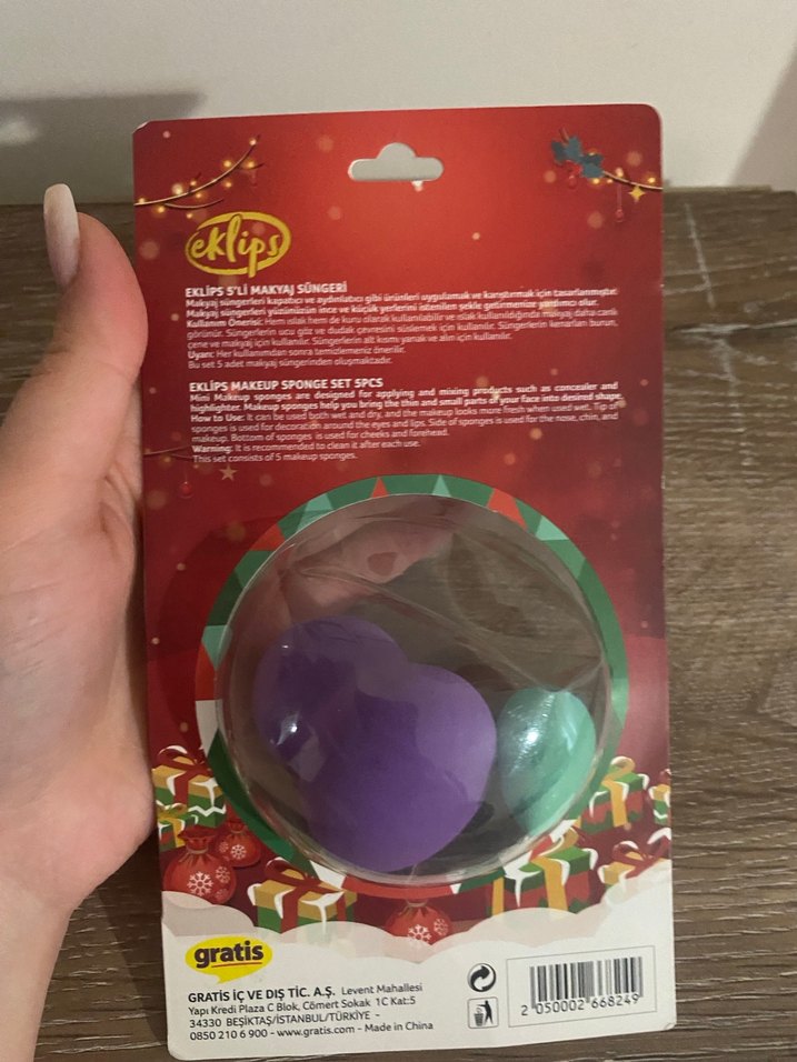 5'li Renkli Makyaj Süngeri Seti - Görsel 2