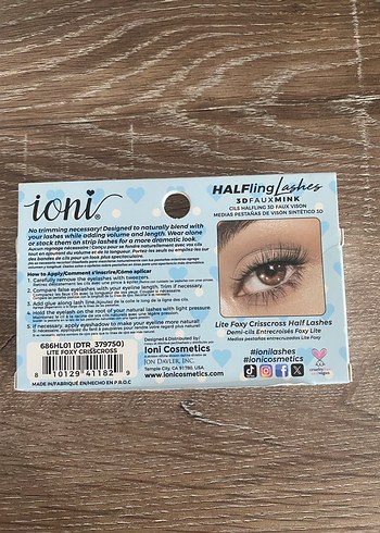 ioni Yarı Takma Kirpik - Hafif, Esnek Bantlı - Görsel 2