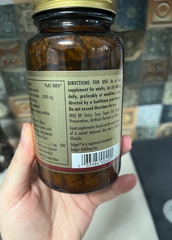 Solgar Bira Mayası + B12 Vitamini - Görsel 2