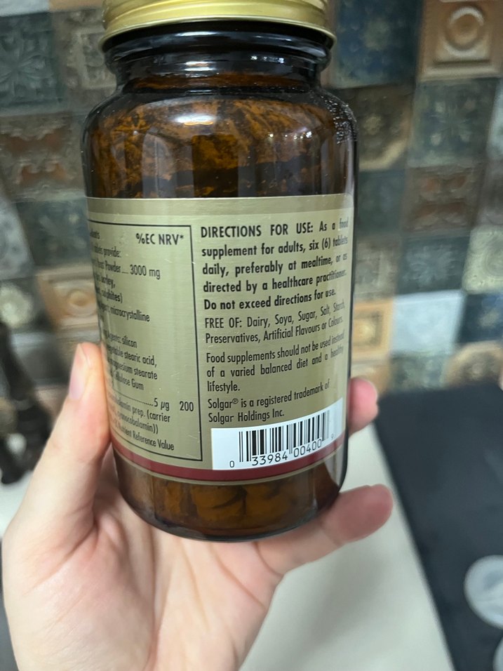 Solgar Bira Mayası + B12 Vitamini - Görsel 2