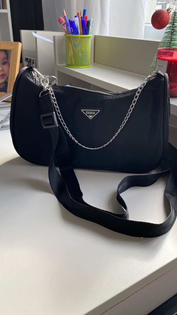 Zincir Detaylı Siyah Kadın Çanta - Görsel 5