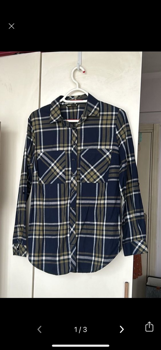 Kadın Çok Renkli Pamuklu Uzun Kollu Gömlek - Görsel 2