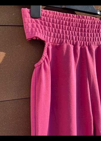 Pembe Bağcıklı Kadın Eşofman Altı - Görsel 3