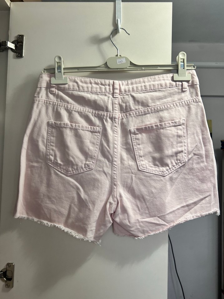 Pembe Mini Denim Şort - Görsel 2