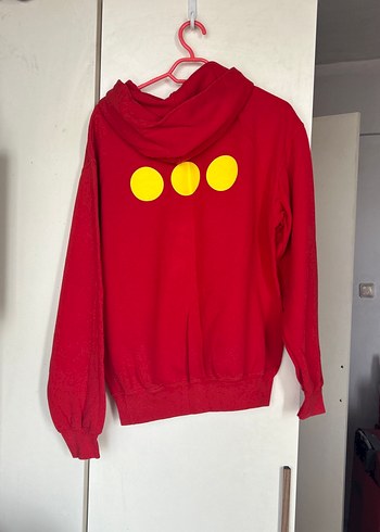 s Beden Kırmızı Baskılı Kadın Sweatshirt