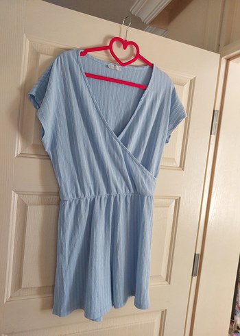 mavi kısa tulum - Görsel 3