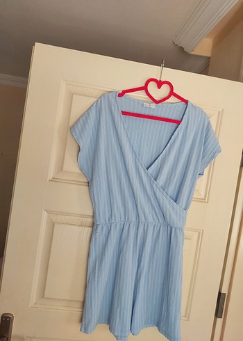 mavi kısa tulum - Görsel 7