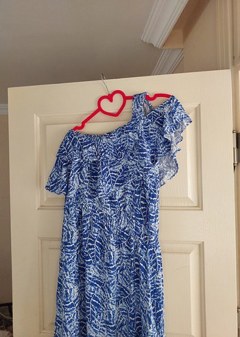 Tek omuz model elbise - Görsel 3