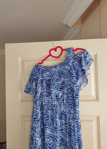 Tek omuz model elbise - Görsel 4