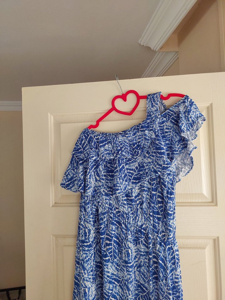 Tek omuz model elbise - Görsel 5