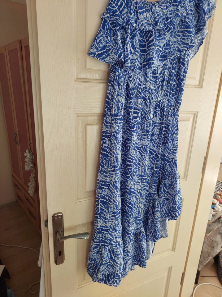 Tek omuz model elbise - Görsel 2