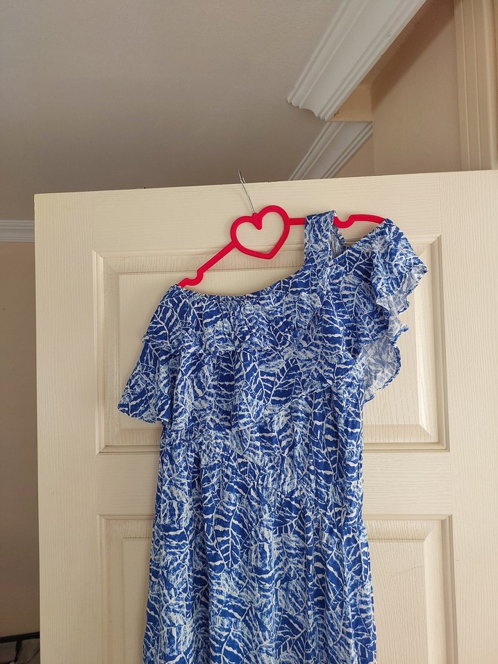 Tek omuz model elbise - Görsel 4