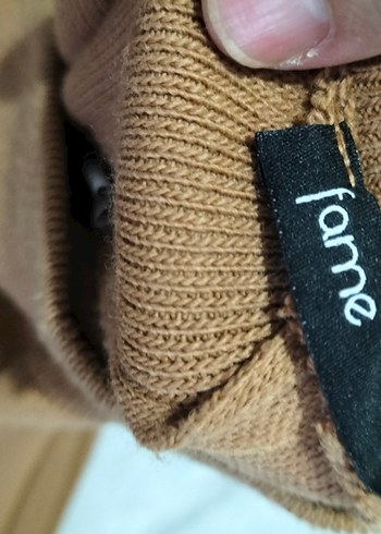 Kahverengi örgü kışlık pantolon - Görsel 7