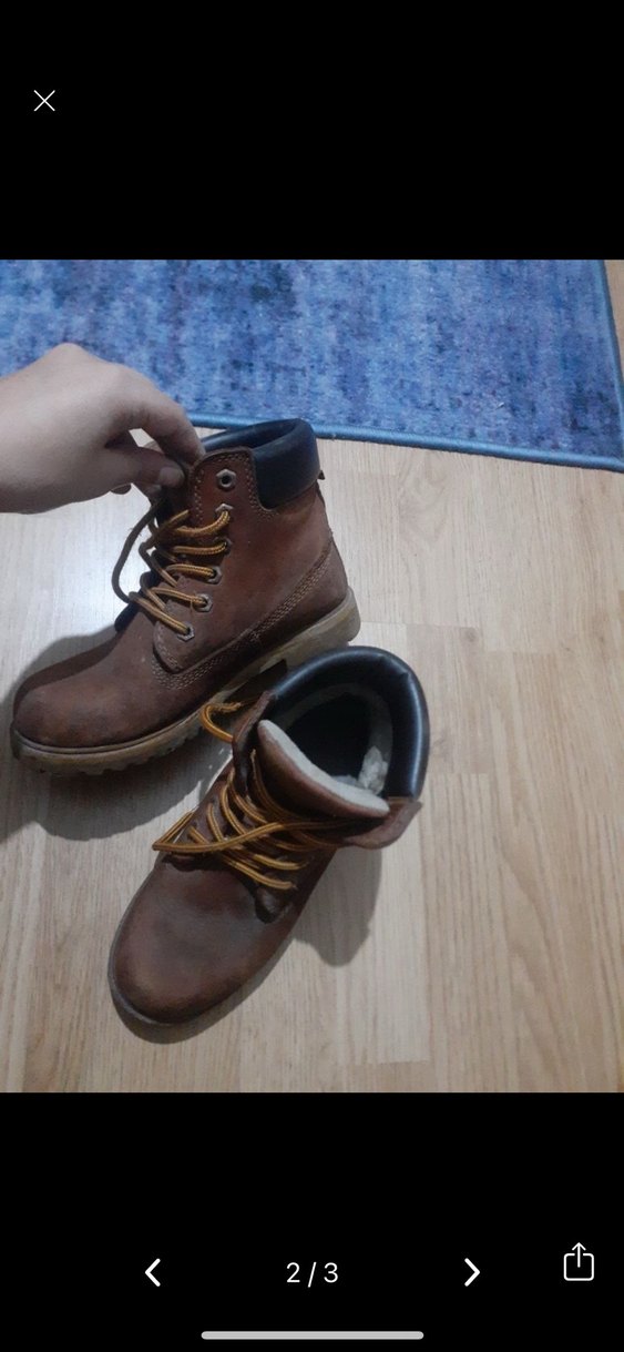 Kahverengi kadın Deri Botlar - Görsel 2